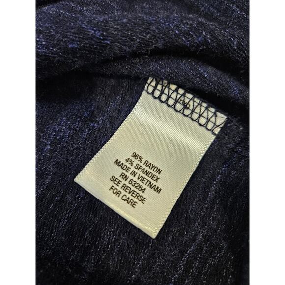 Sunday Blue Marbled Tunic Large Scoop Neck - Picture 6 of 8